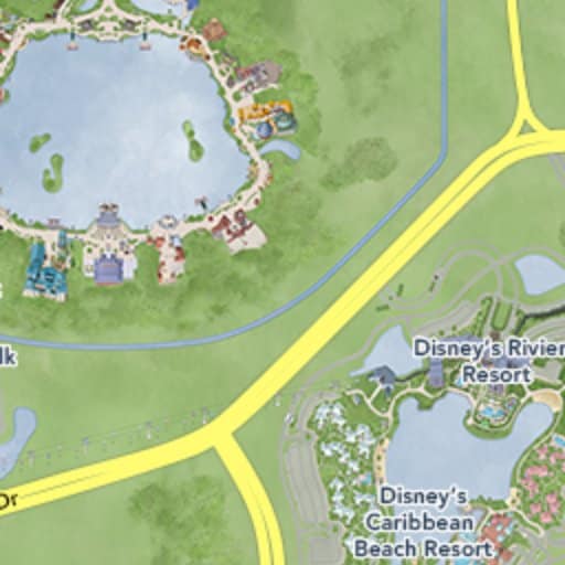 Caribbean Beach Resort Map - 13689