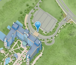Map of Hong Kong Disneyland HotelDisney's Hollywood Hotel